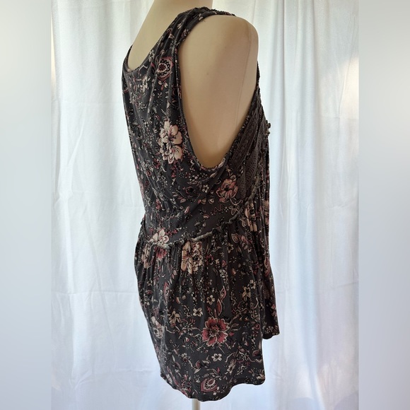 Summer flower print tank top - Picture 3 of 4